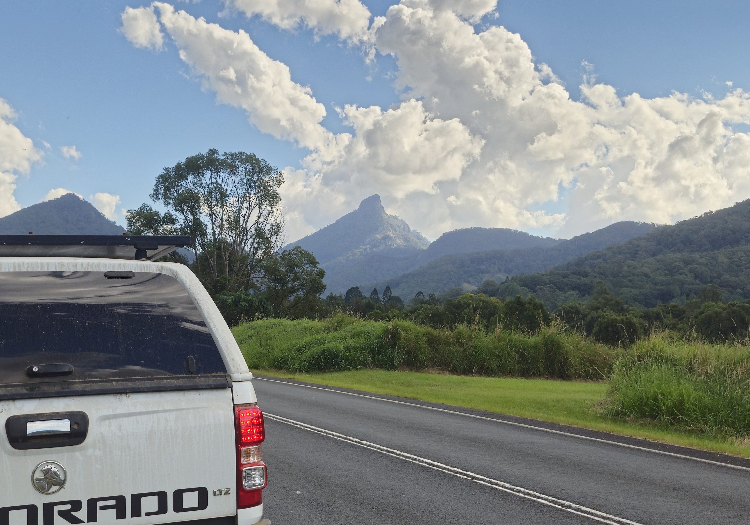 Whale tail flips elegantly off the coast at Ballina NSW